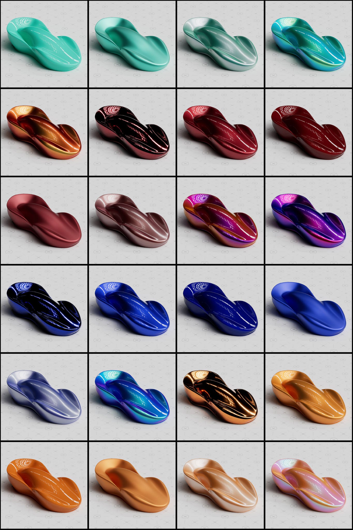 3D Car Paint Materials