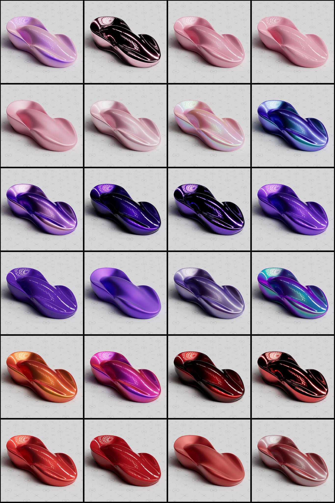 3D Car Paint Materials